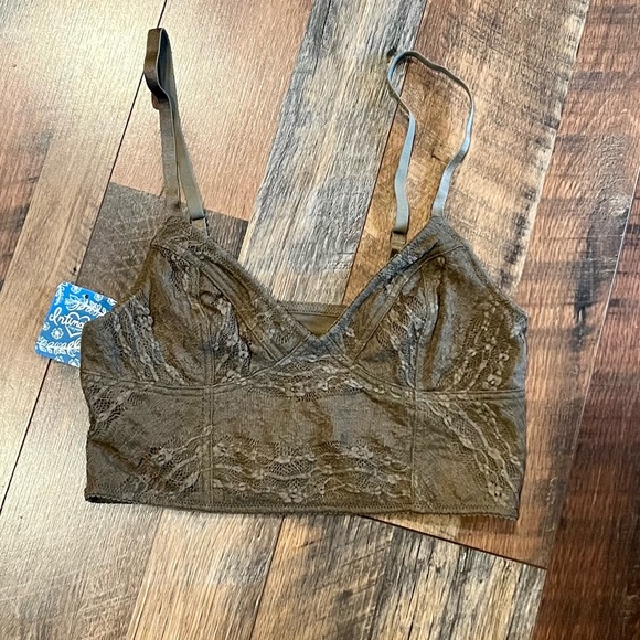 FREE PEOPLE Lace Longline Bralette Size Small NWT!!! - Picture 3 of 7
